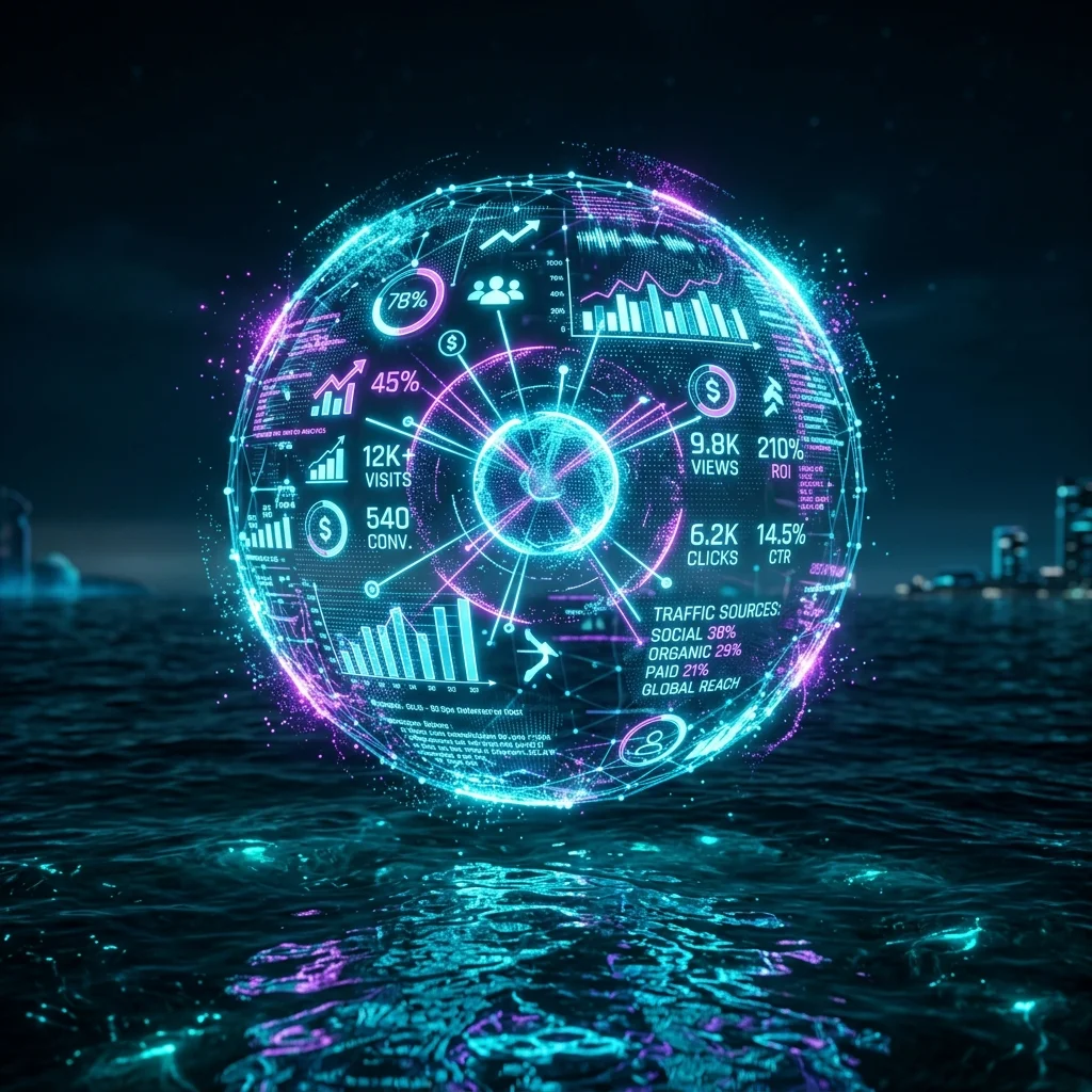 Marketing Analytics Holographic Orb