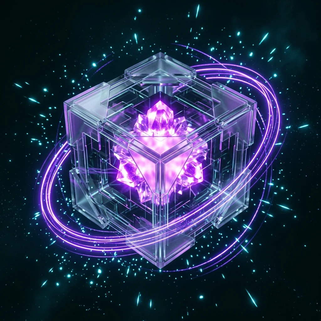 3D Neon Cube Sheyhan